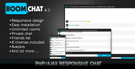 اسکریپت چت روم BoomChat نسخه 4.2 به صورت Ajax